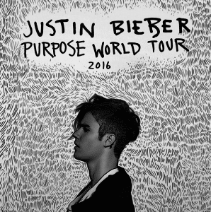 Justin Birber Purpose World Tour Cover Album Release Strategy